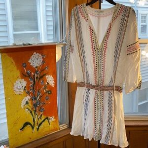Alice + Olivia Grecian Style Embroidered miniDress